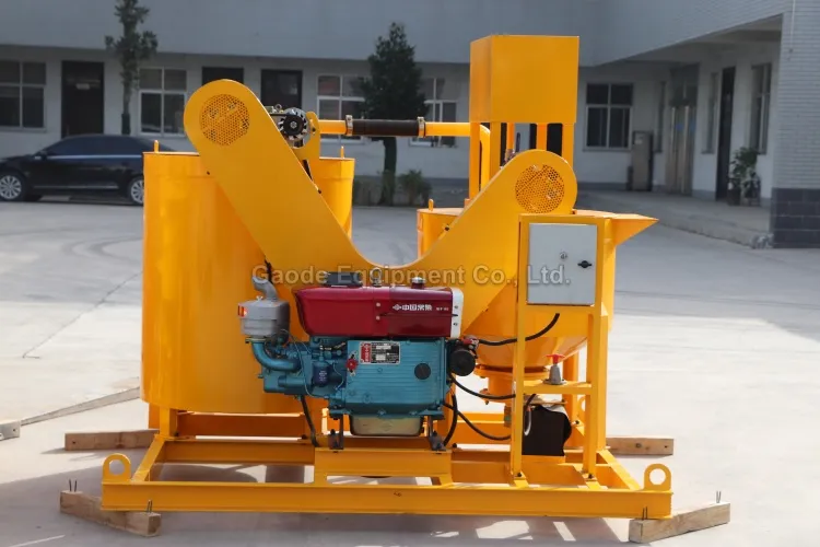 Gaodetec GMA300-650E/D High Speed Colloidal Cement Grout Mixer and Agitator